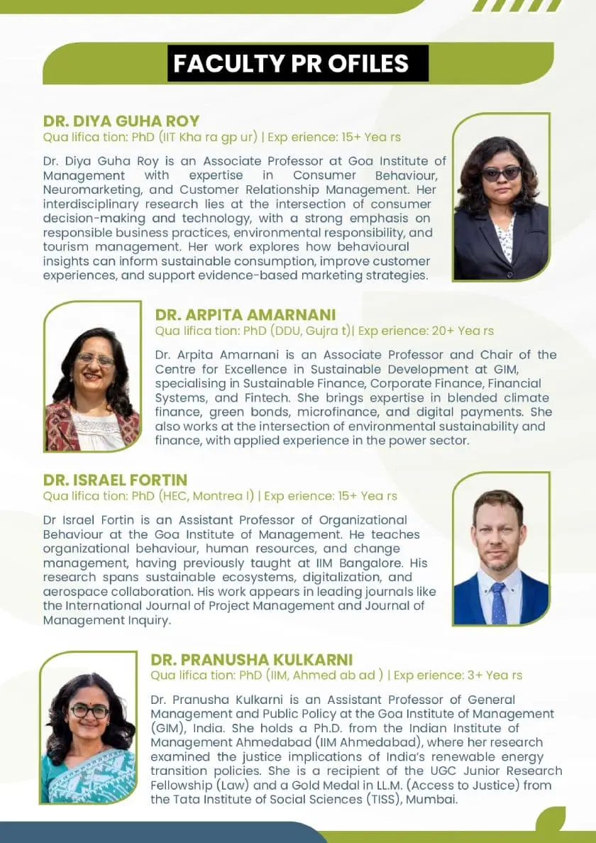ESG MDP Faculty