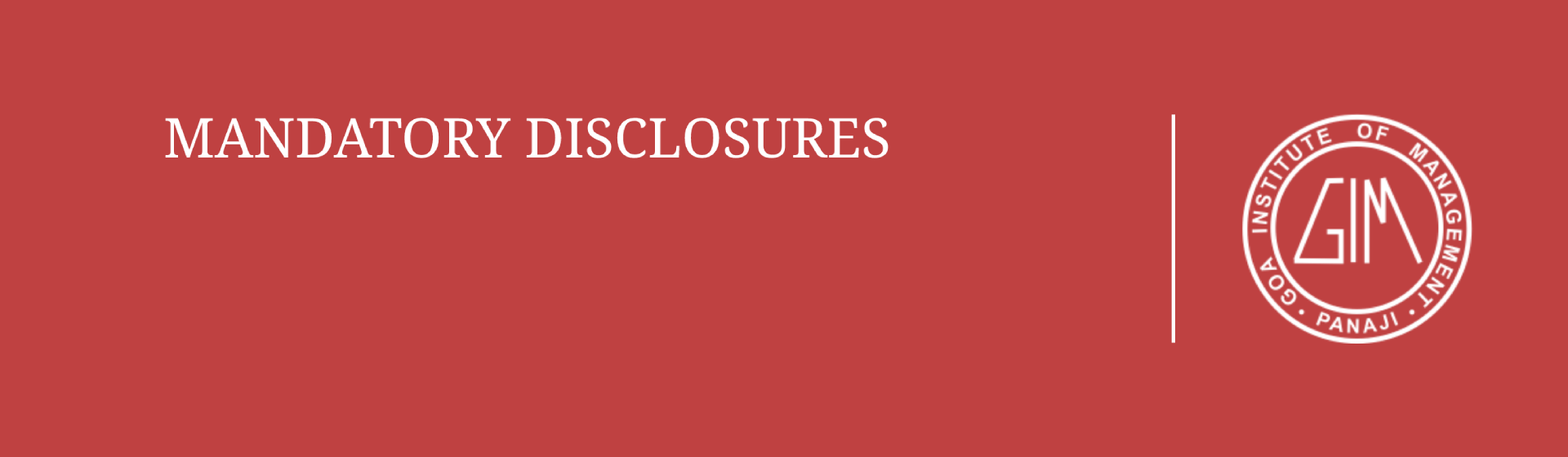 AICTE Mandatory disclosure and compliance