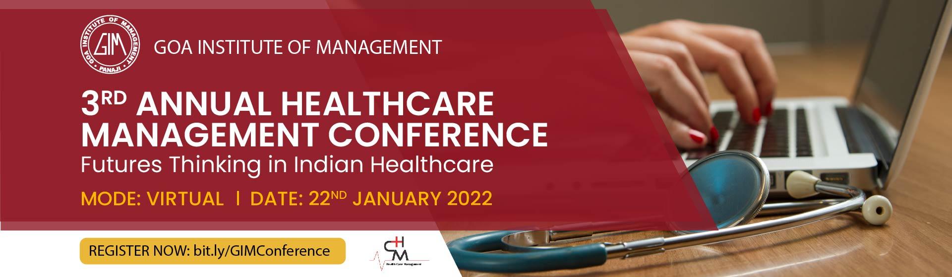Third Annual Healthcare Management Conference 22nd January 2022